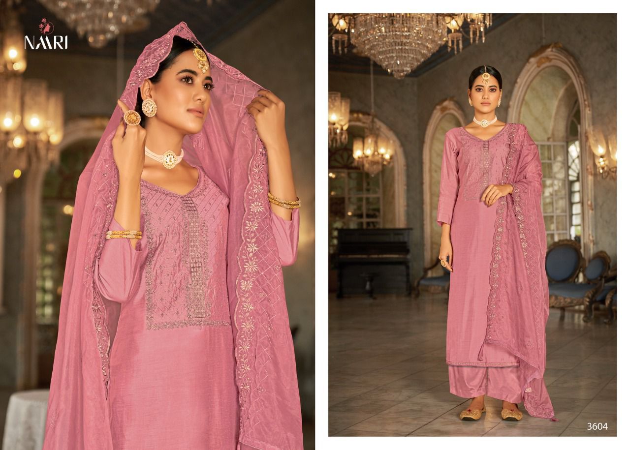 Mahesha Naari Heavy Designer Festive Wear Silk Fancy Salwar Suit Collection